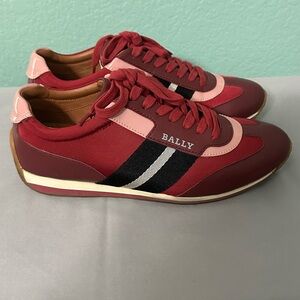Bally Men's Red and Pink Sneakers
